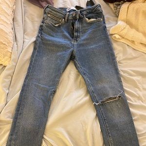 Zara ripped jeans